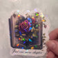 Just One More Chapter Holographic Sticker, Spicy Dark Romance Stickers Booktok stickers, kindle stickers, gothic book sticker Reader Laptop