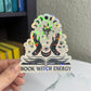 Book Witch Energy Holographic Sticker, Spicy Dark Romance, Booktok, kindle waterbottle laptop stickers Halloween book decal celestial book