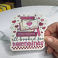 All Booked for Valentines Holographic Sticker,  book lover valentines gift, Booktok, kindle waterbottle laptop stickers, vday book sticker