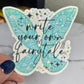 Write Your Own Fairytale Holographic Waterbottle Kindle Sticker Fantasy Author Decal Colorful Bookish Sticker Reader Sparkly Sticker