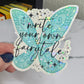 Write Your Own Fairytale Holographic Waterbottle Kindle Sticker Fantasy Author Decal Colorful Bookish Sticker Reader Sparkly Sticker